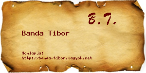 Banda Tibor névjegykártya